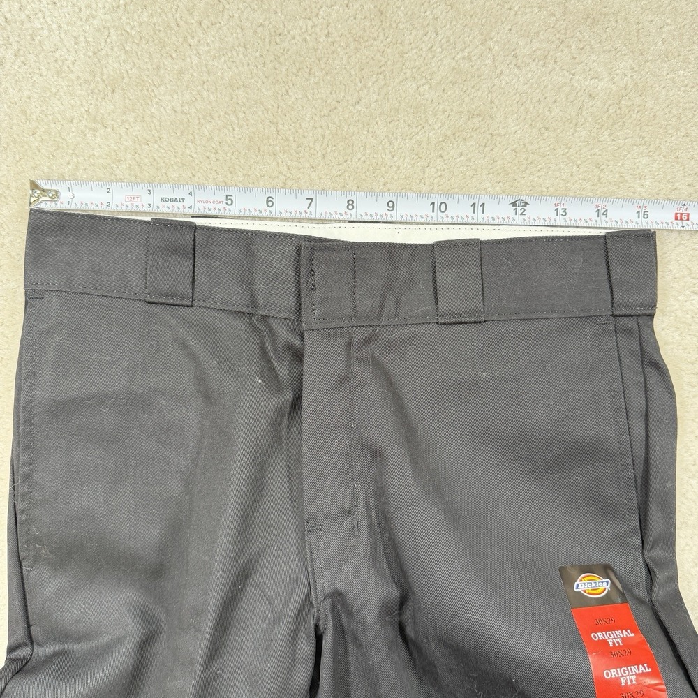 NWT Dickies 874 Original Fit Work Pants Men's Size 30x29 Black Wrinkle Resistant - Picture 4 of 7